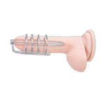 Prowler RED Urethral Plug & Cage Silver