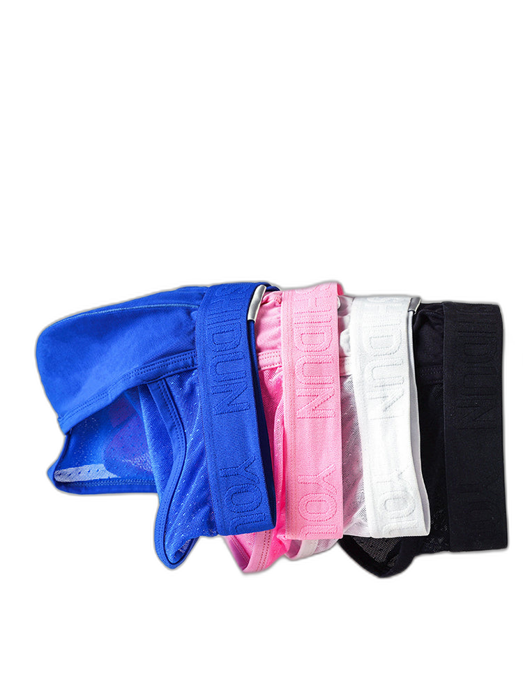 2 Pack Men's Low Rise Mesh Large Pouch U-convex Breathable Comfortable Briefs