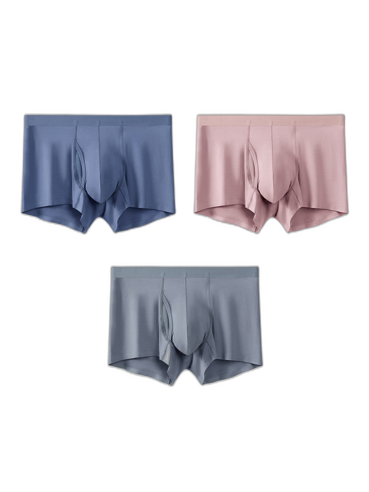 3 Pack Separation Design Support Pouch Boxer Briefs