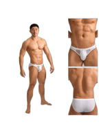 2 Pack Men's Sheer Mesh Low-Rise Sexy Ice Silk Briefs