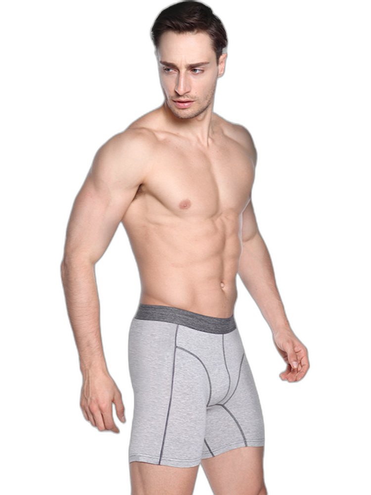 Men's Sport Anti-Chafing Cotton Boxer Briefs