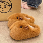 New Comfortable Women's Slippers Soft Suede Indoor