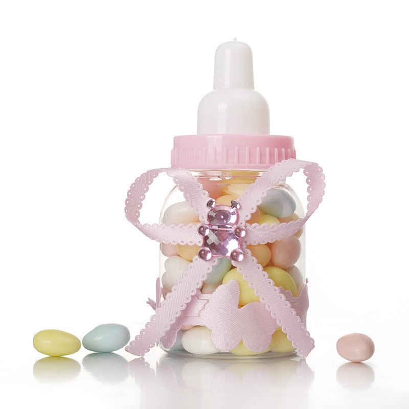 MoonBud Bear Bow Baby Bottle - BPA-Free Small Infant Feeder