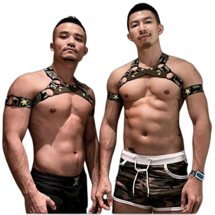 Camouflage Gogo Muscle Harness