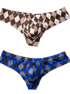 Men’s Low-Rise U-Convex Print Thong