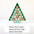 Christmas decoration wooden calendar