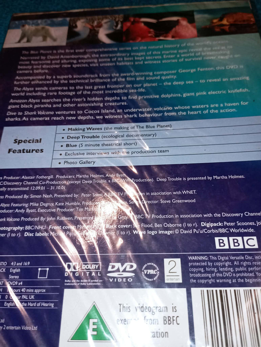 DVD : BLUE PLANET(sealed) & BLUE PLANET 2(sealed)