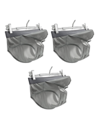 3 Pack Men's Low-Rise Mesh Briefs with Breathable Support & Convenience Fly