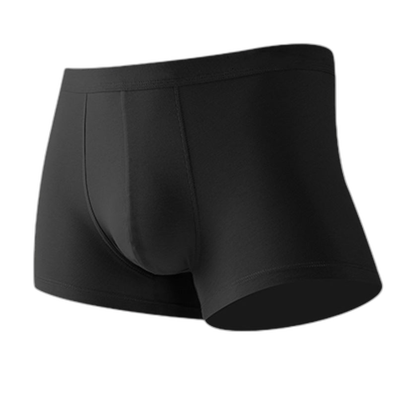 4Pcs Modal Pure Color Thin U Convex Boxer Briefs For Men