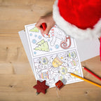 90shine 54Pcs Christmas Coloring Books for Kids Bulk — Stockings, Goodie Bags & Holiday Party Favors