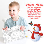 90shine 54Pcs Christmas Coloring Books for Kids Bulk — Stockings, Goodie Bags & Holiday Party Favors