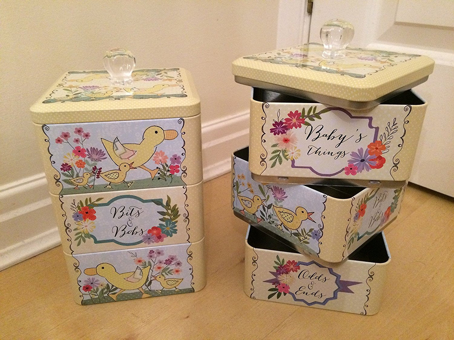 Peel & Sardine "Baby Things Ducks" Stacking Tin