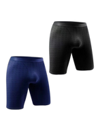 2 Pack Men’s Front Pouch Mesh Boxer Briefs