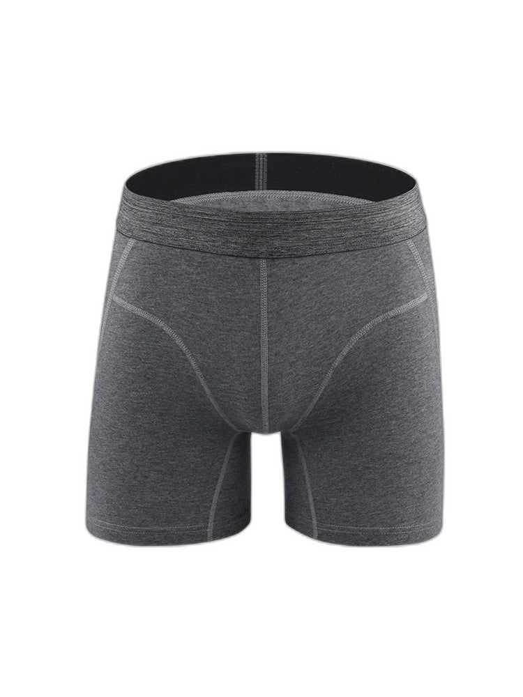 Men's Sport Anti-Chafing Cotton Boxer Briefs