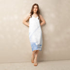 Watercolour Blue Splash - Womens Chiffon Slip Dress