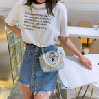 Clothes pearl handbag