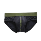 Camo-Stripe Silk Briefs