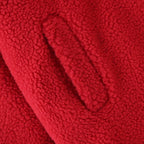 Mid-length lamb fur coat trench coat