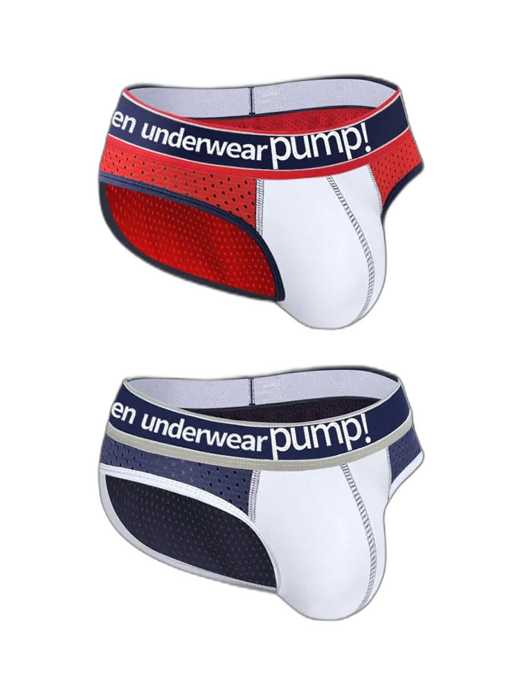 2 Pack Mesh Large Pouch Sports Briefs