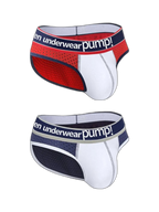 2 Pack Mesh Large Pouch Sports Briefs