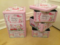 Peel & Sardine "Baby Girl Things Bear" Stacking Tin