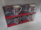 Christmas Snowman fine bone china set includes - mug coaster & tray