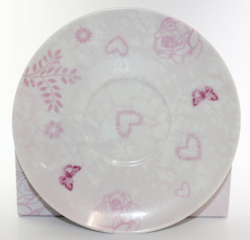 Vintage Lane Collection, Rose Fine Bone China Afternoon Tea Set 'Grandma With Love', From The Vintage Lane Collection By Jennifer Rose, Cup and Saucer Set, Cup 10x7cm, Saucer 16cm, Gift Boxed, Microwave and Dishwasher Safe