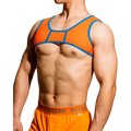 Dog & Master Mesh Harness Orange/Blue