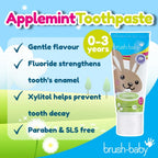 brush-baby Applemint Toothpaste 0-3 years 50ml