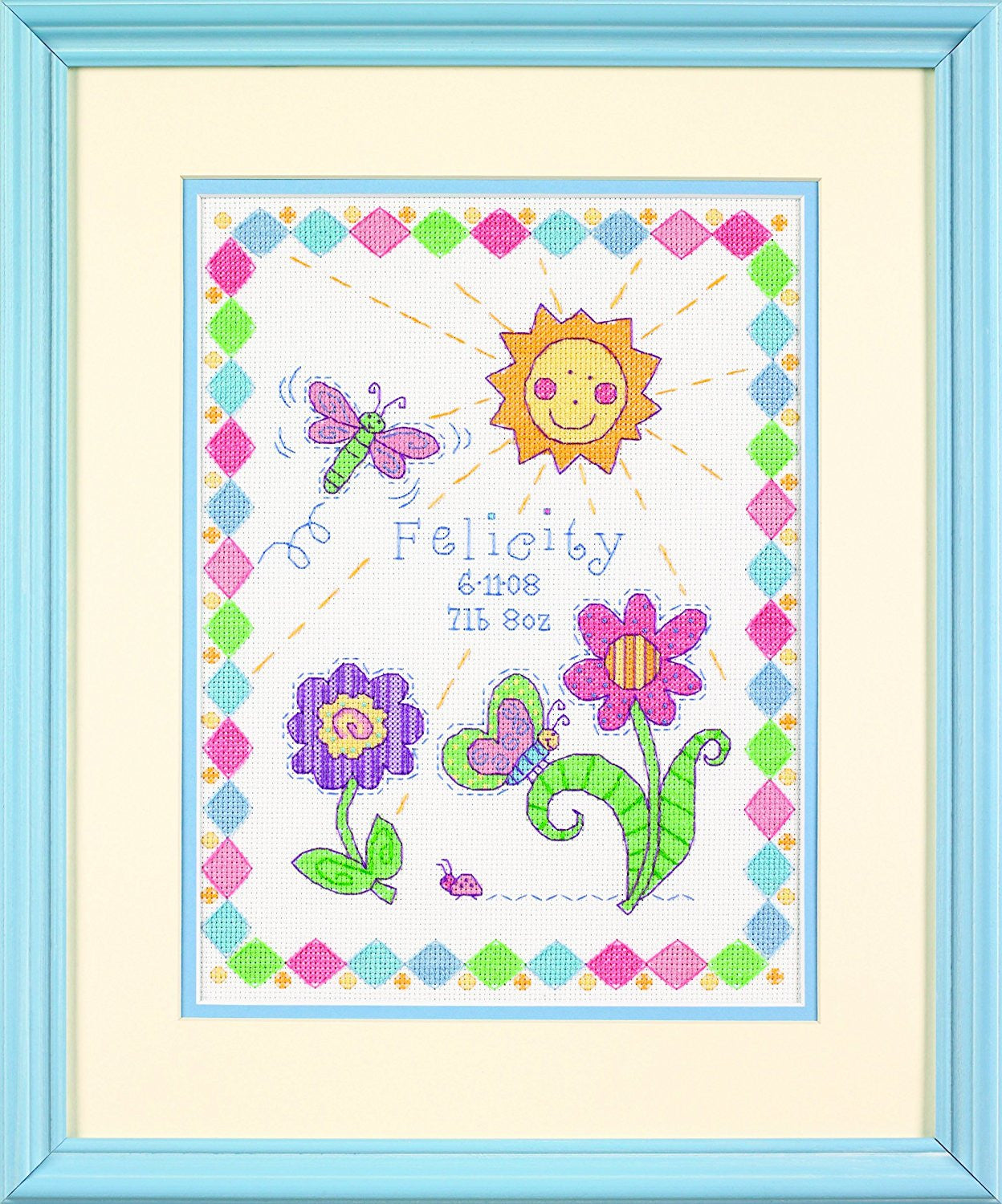 Dimensions Baby Hugs Stitching Kit - Counted Baby Birth Record So Sweet