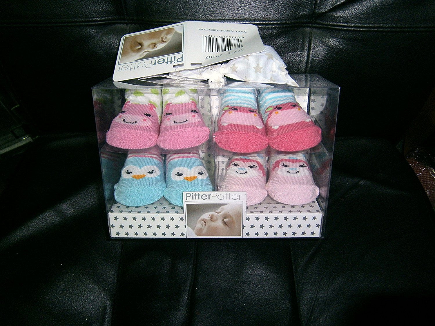 pitter patter baby 4pr socks in box