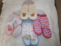 my baby slipper socks one pair(blue brown pink please state which colour you require)