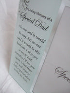 In Loving Memory, Special Dad Memorial Glass 6"x4" (15x10cms) Photo Frame with Sentimental Verse