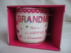 Grandma Pink Butterfly Pattern Sentimental Mug