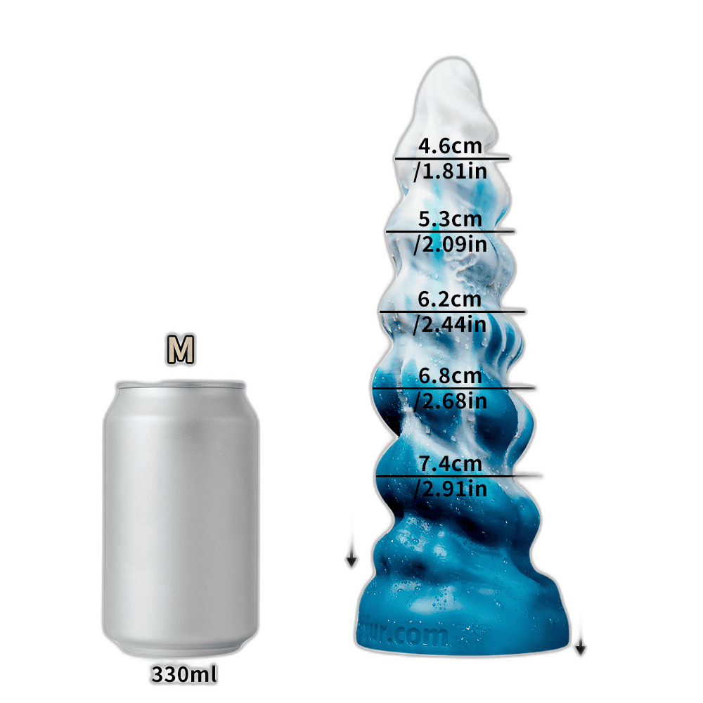 Conqueror - Fantasy Silicone Dildo - Alien Spiral Dildo - 5 Sizes