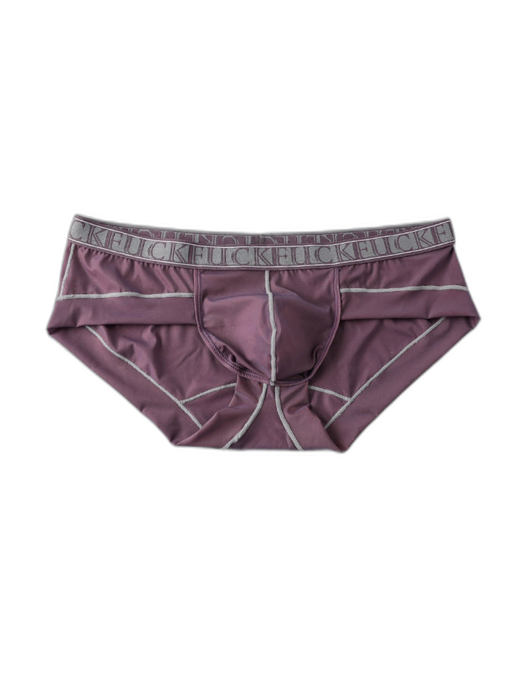 2 Pack Men's Ice-Silk Stretch Sports Briefs with 3D Pouch