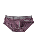 2 Pack Men's Ice-Silk Stretch Sports Briefs with 3D Pouch