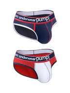 2 Pack Mesh Large Pouch Sports Briefs