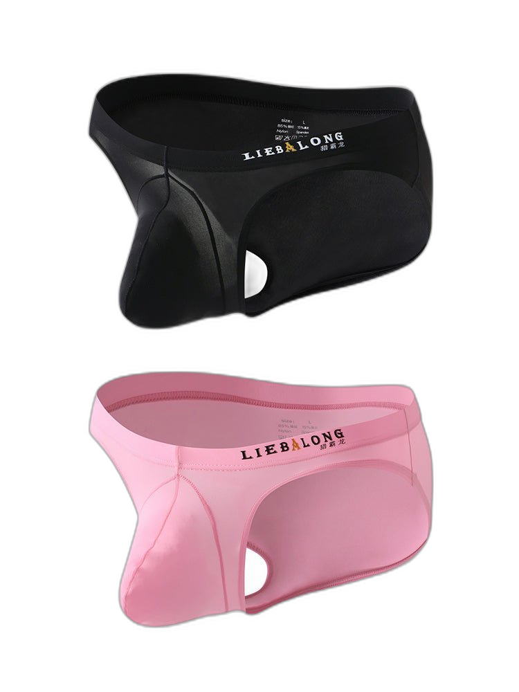 2 Pack Men's Contoured Pouch Lightweight Briefs