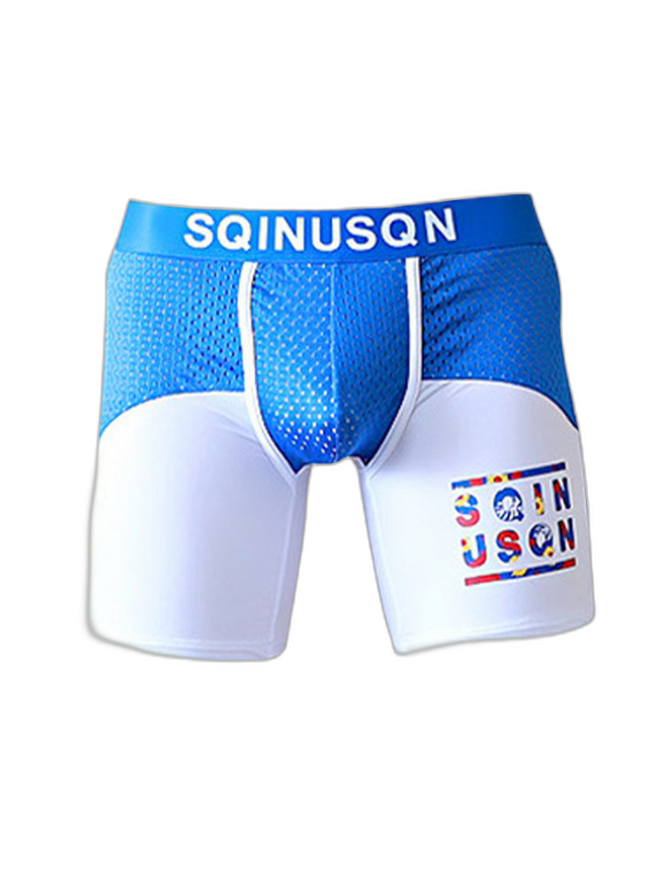 Men's Anti-Chafing Sports Boxer Briefs with Spacious Pouch