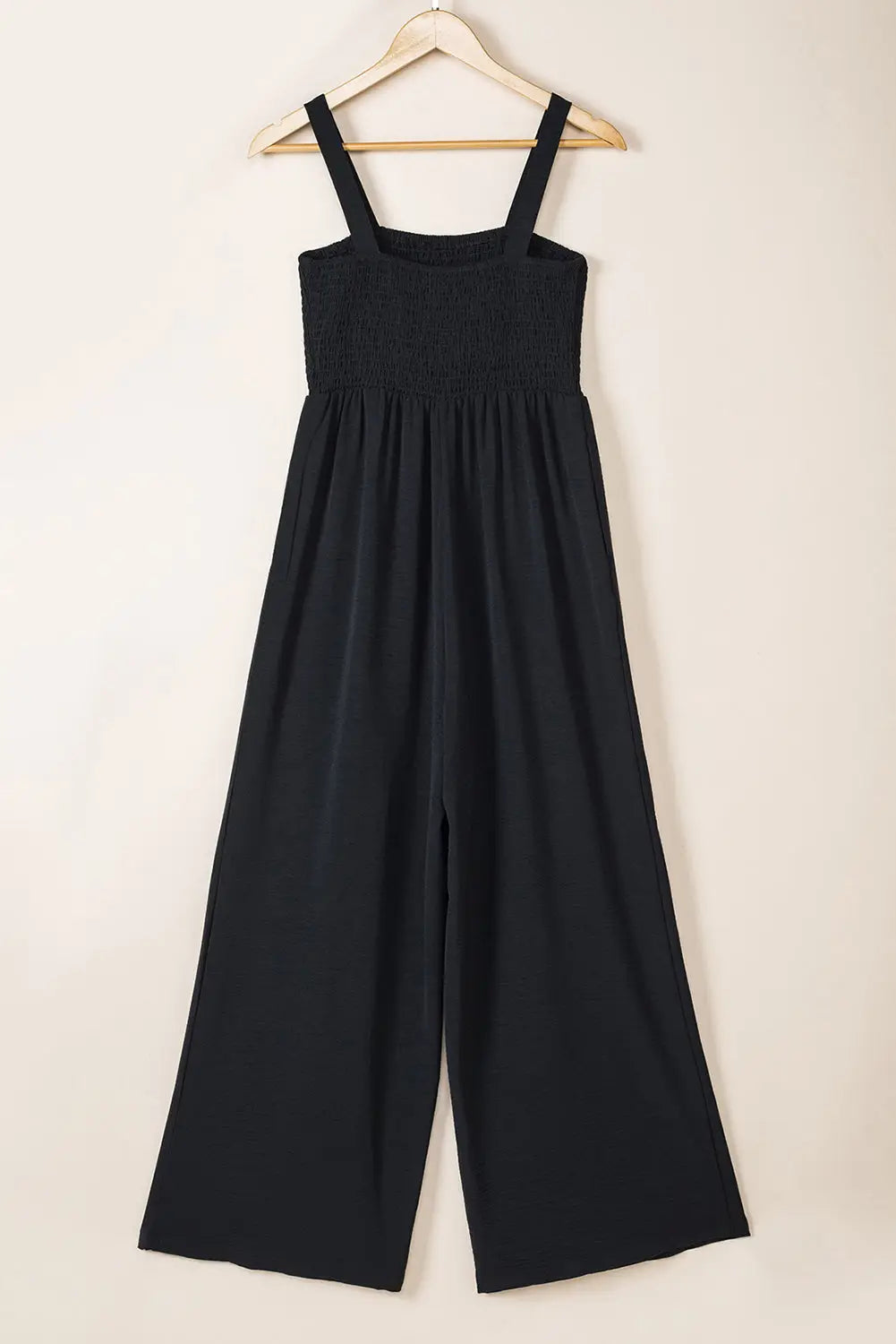 Smocked Square Neck Wide Leg Jumpsuit Women UK