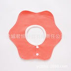 Pure Cotton 360° Rotatable Baby Bib - Petal-Shaped Drool Bib