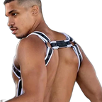 Mr.S Leather FuckGear Crossbow Harness Black/White