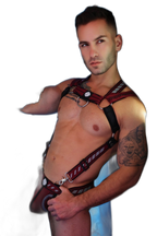Breedwell Mister Luxe Body Harness Oxblood