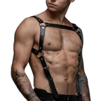 Adjustable Dominion Leather H-Harness Suspender
