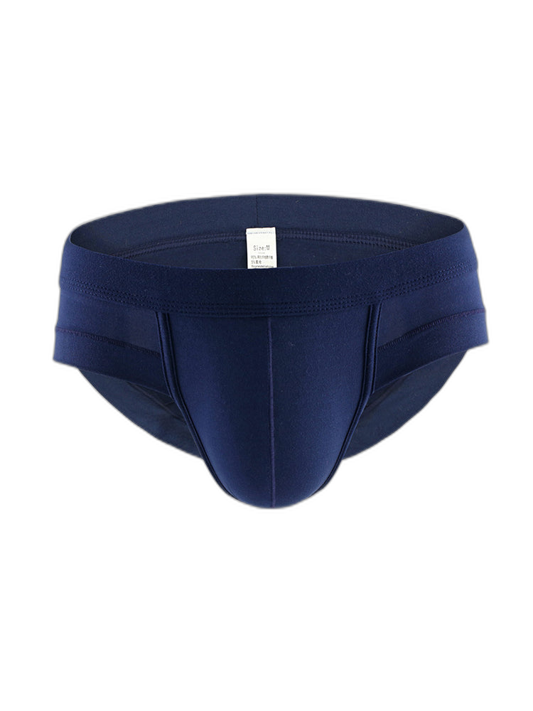 4 Pack Men's Solid Breathable Anti-Pinch Briefs