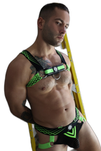 Breedwell Revolution Bulldog Harness Neon Green