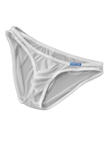 2 Pack Men's Thin Ice Silk Face Mask Fabric U-Convex Sexy Semi-Transparent Bikini