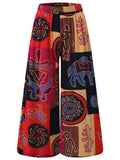 2023 Fall 2023 new explosive women's loose print casual trousers in stock
