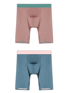 2 Pack Men's Active Flyless Boxer Briefs